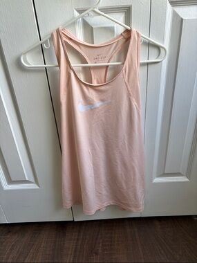 Nike Women's Light Peach Dri-FIT Racerback Tank